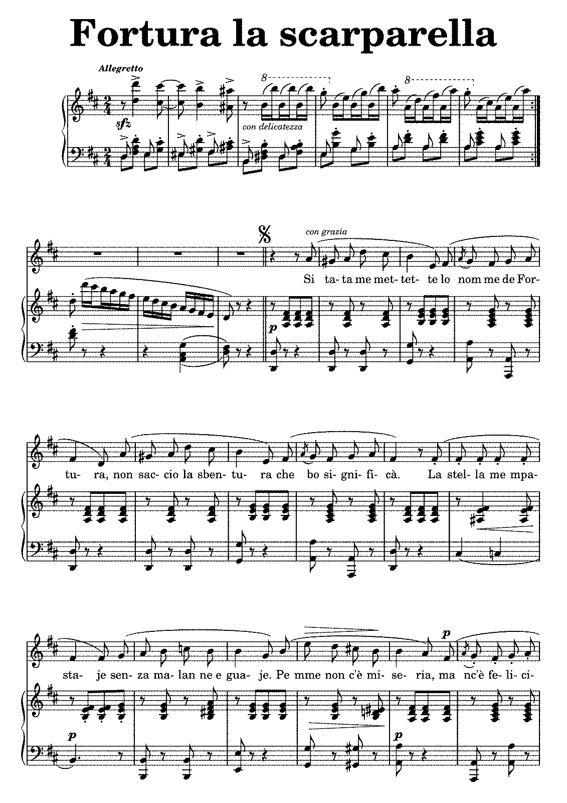 Fortura la scarparella (Biscardi, Luigi) - IMSLP