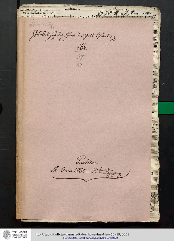 Gelobet sei der Herr der Gott Israel, GWV 1171∕48 (Graupner, Christoph