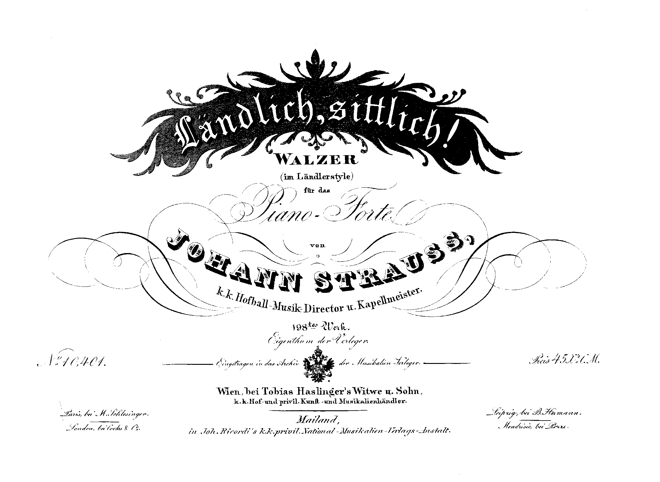 Ländlich, sittlich, Op.198