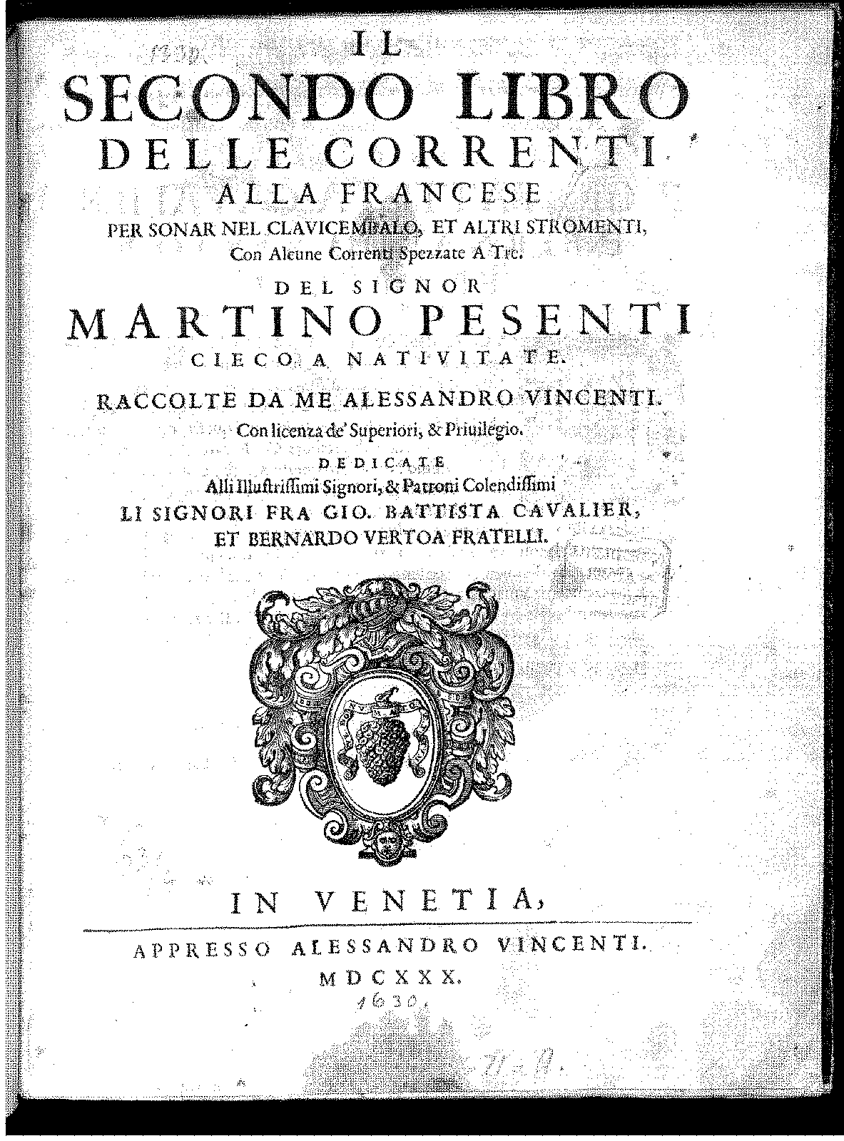 Correnti alla francese, Libro 2 (Pesenti, Martino) - IMSLP