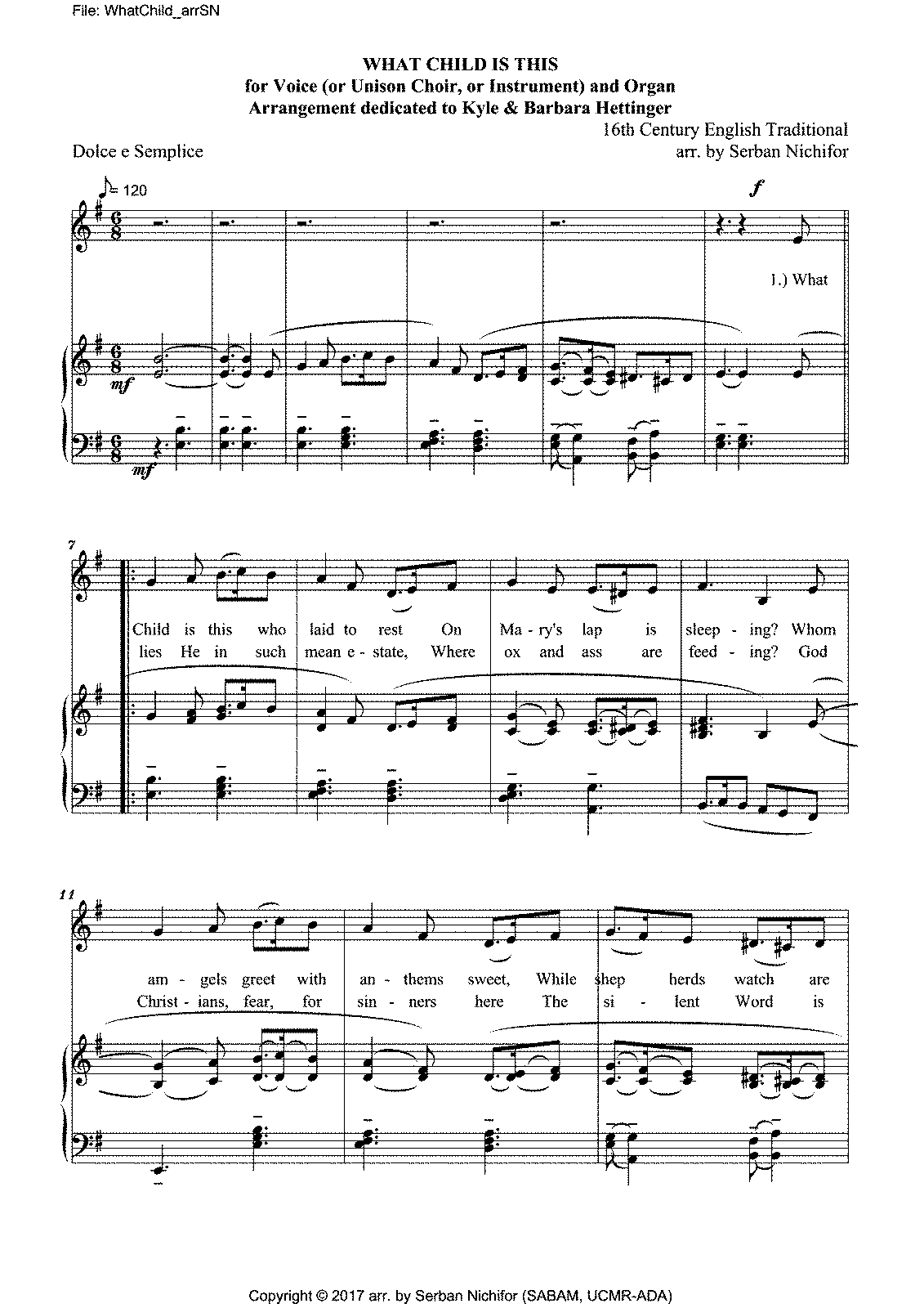 What Child is This? (Nichifor, Serban) - IMSLP