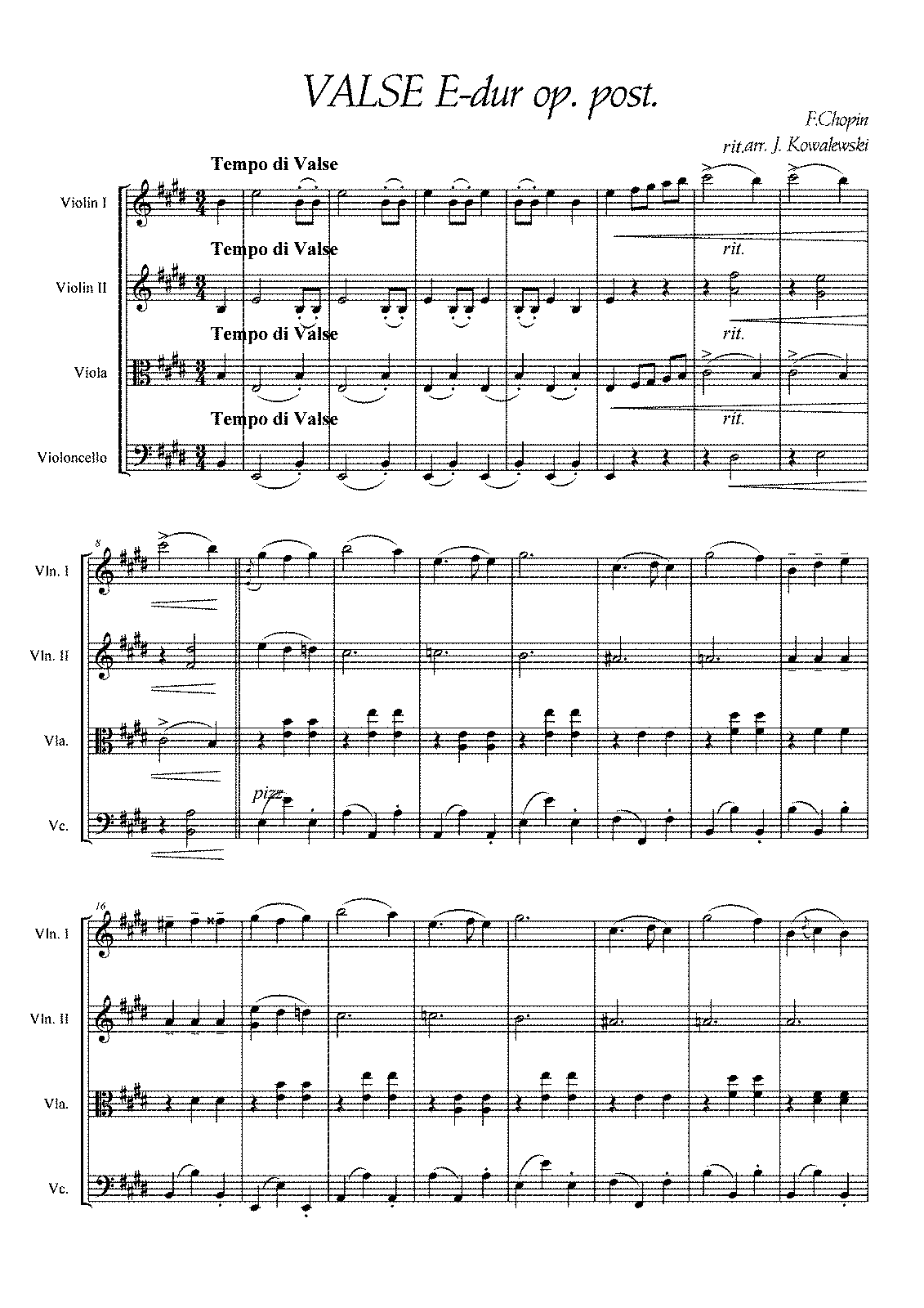 Waltz In E Major, B.44 (Chopin, Frédéric) - IMSLP: Free Sheet Music PDF ...