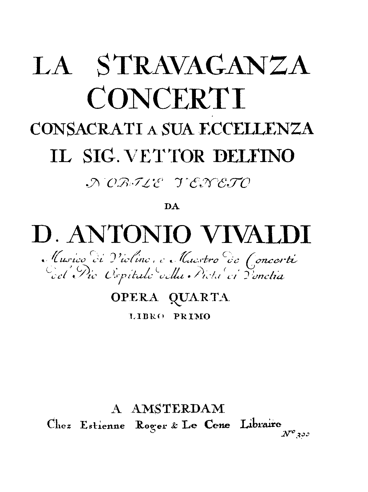 La Stravaganza, Op.4 (Vivaldi, Antonio) - IMSLP: Free Sheet Music PDF ...