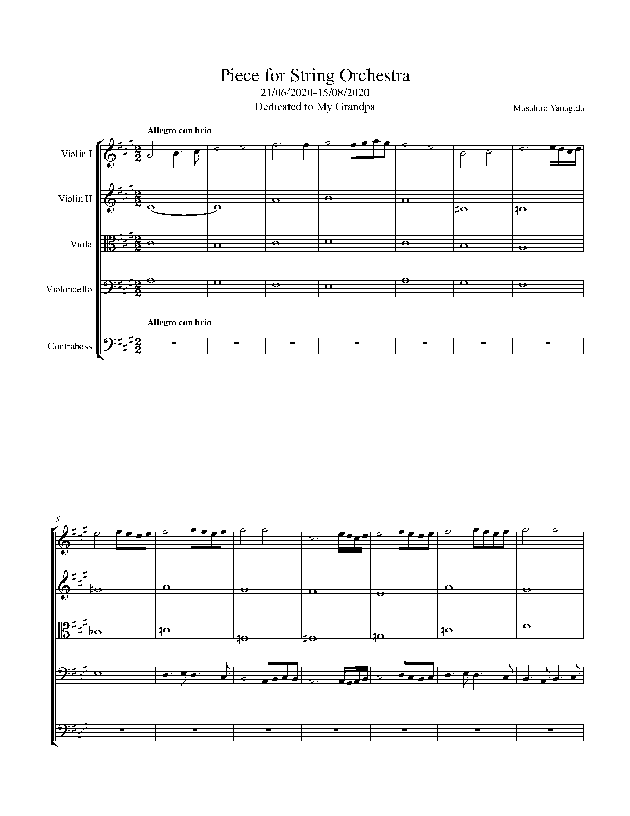 Piece for String Orchestra (Yanagida, Masahiro) IMSLP