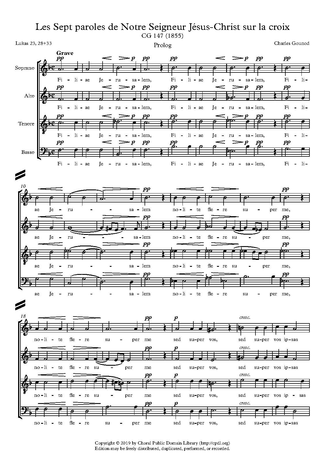 Les Sept paroles de Notre Seigneur Jésus-Christ sur la croix