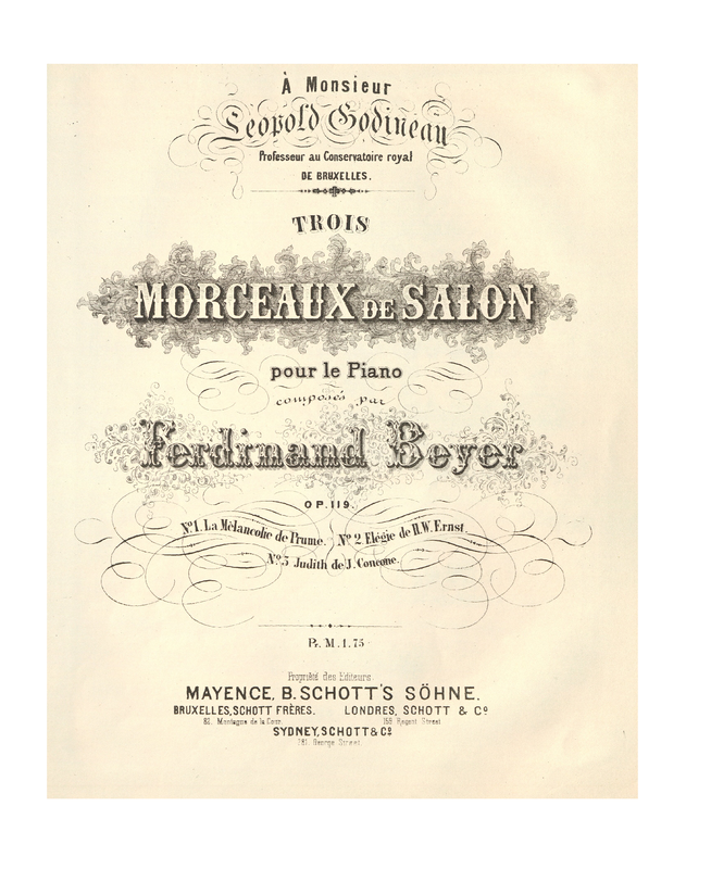 3 Morceaux de salon