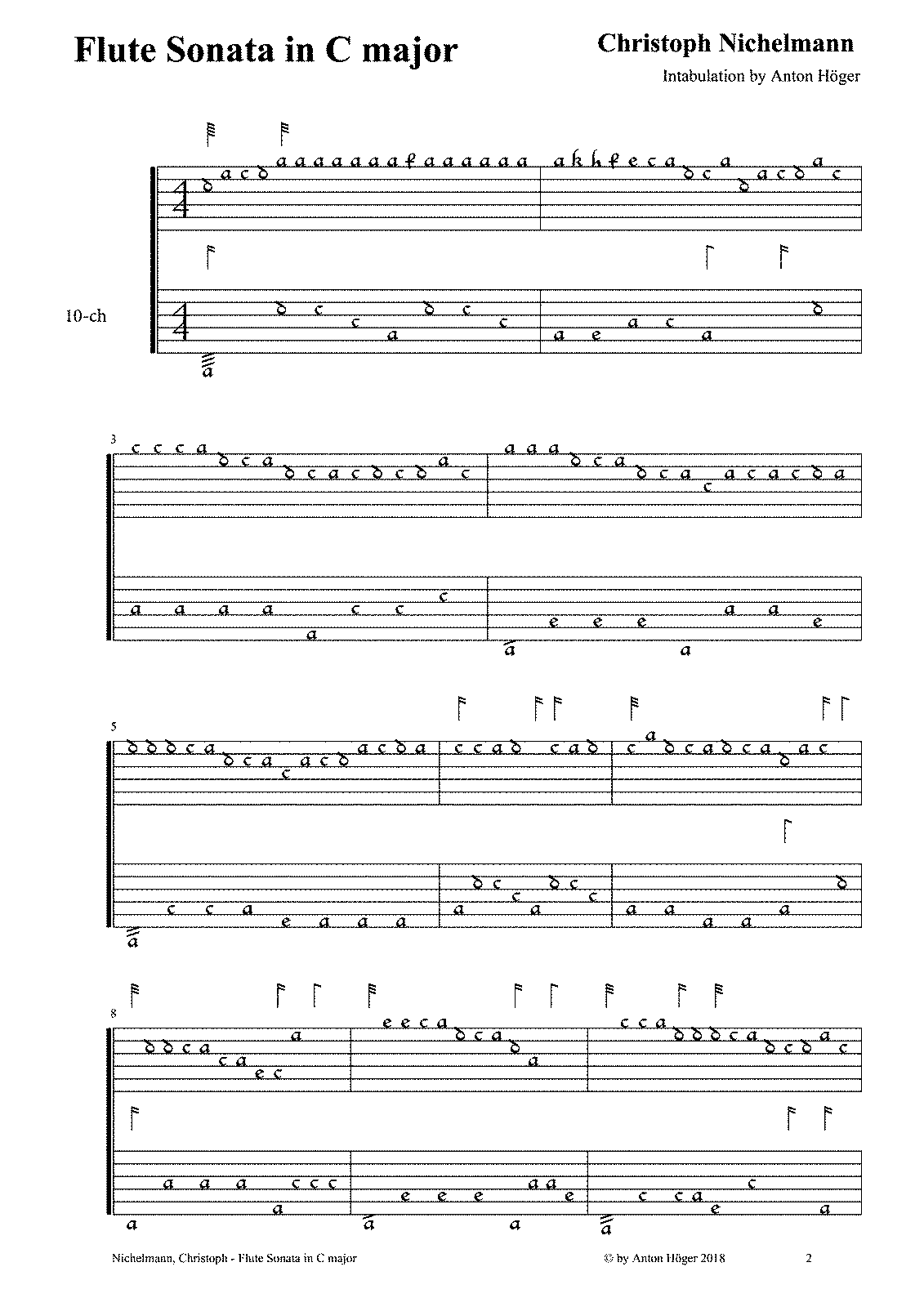 Flute Sonata in C major (Nichelmann, Christoph) - IMSLP