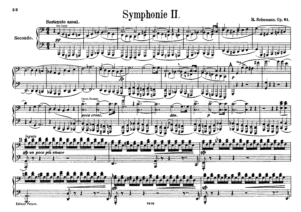 Symphony No.2, Op.61 (Schumann, Robert) - IMSLP: Free Sheet Music PDF ...