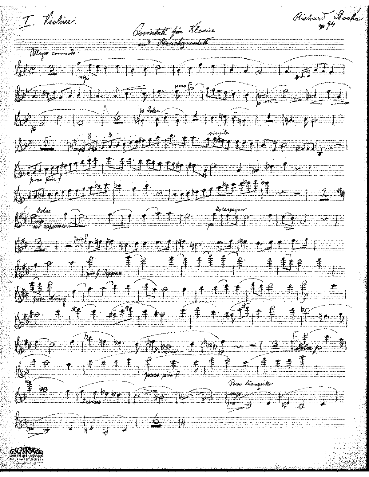 Piano Quintet, Op.94 (Stöhr, Richard) - IMSLP