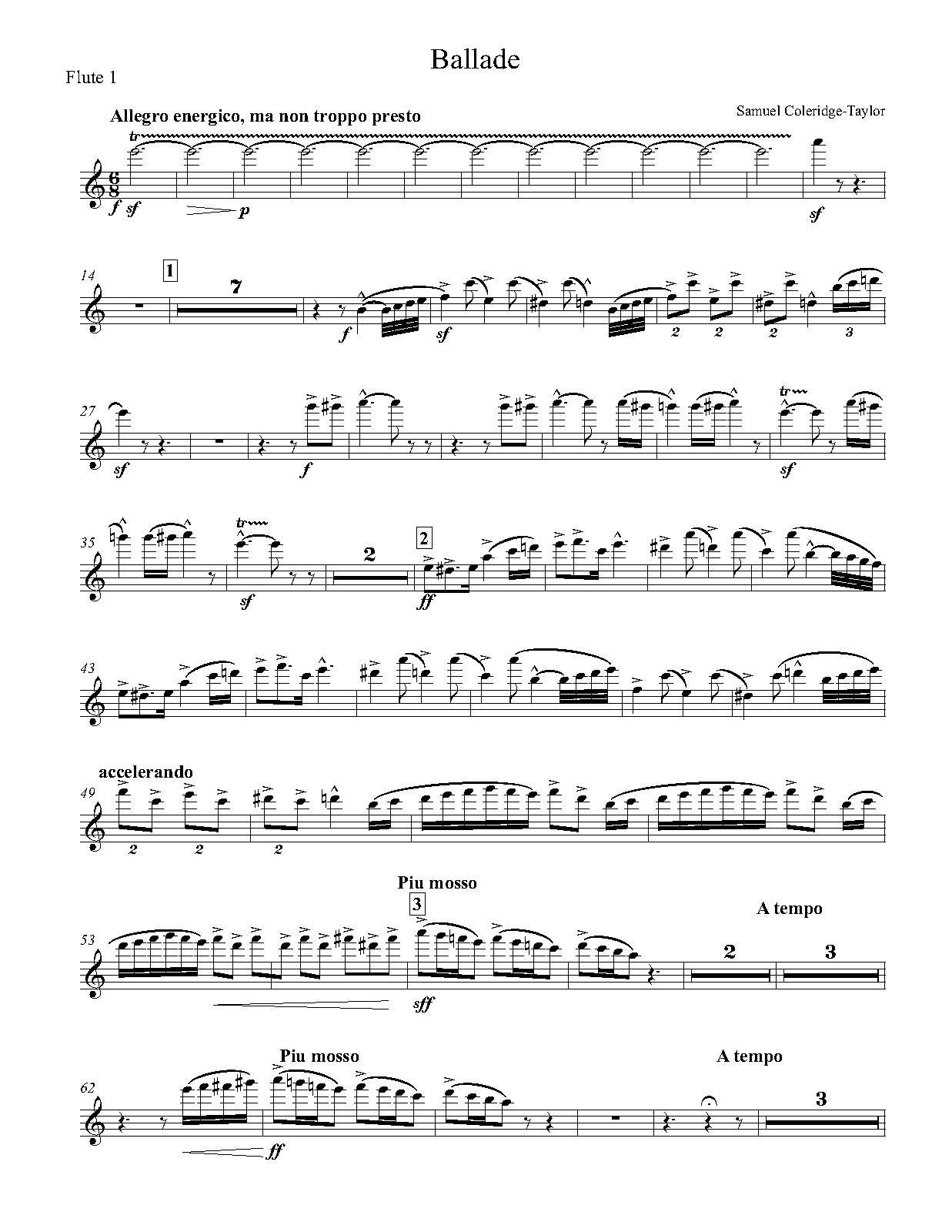 Ballade, Op.33 (Coleridge-Taylor, Samuel) - IMSLP: Free Sheet Music PDF ...