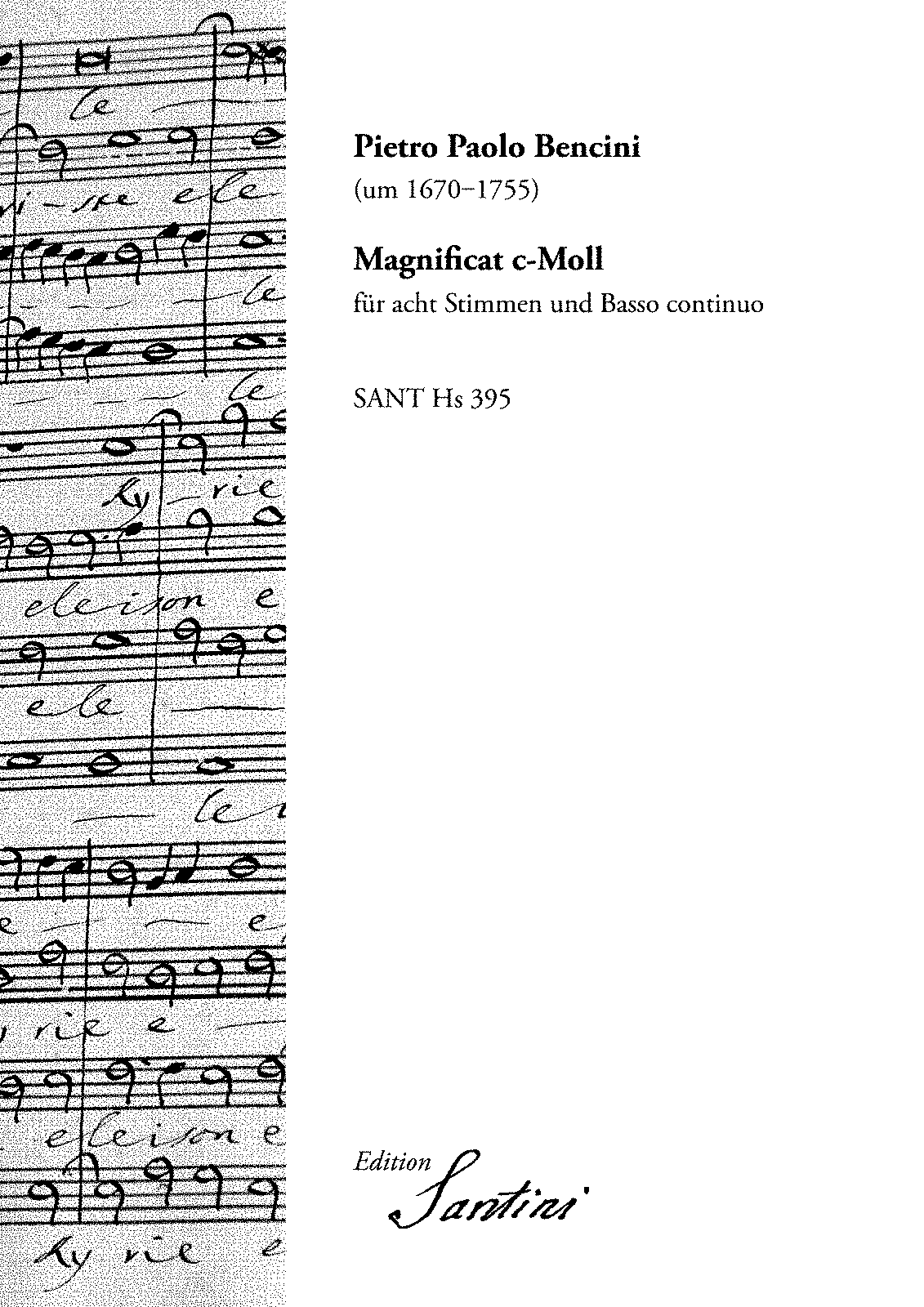 Magnificat (Bencini, Pietro Paolo) - IMSLP