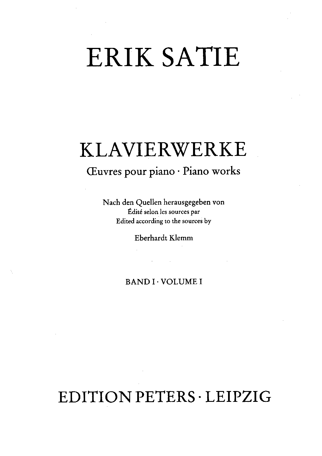 File:PMLP189442-Satie, Erik-Klavierwerke Peters Klemm Band 1 00 Vorwort scan.pdf