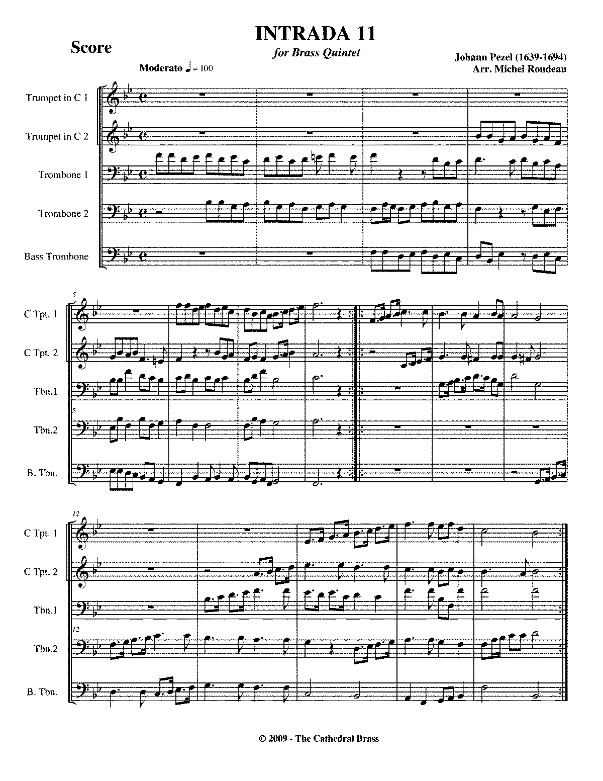 Intrada, Wp 6.11 (pezel, Johann Christoph) - Imslp