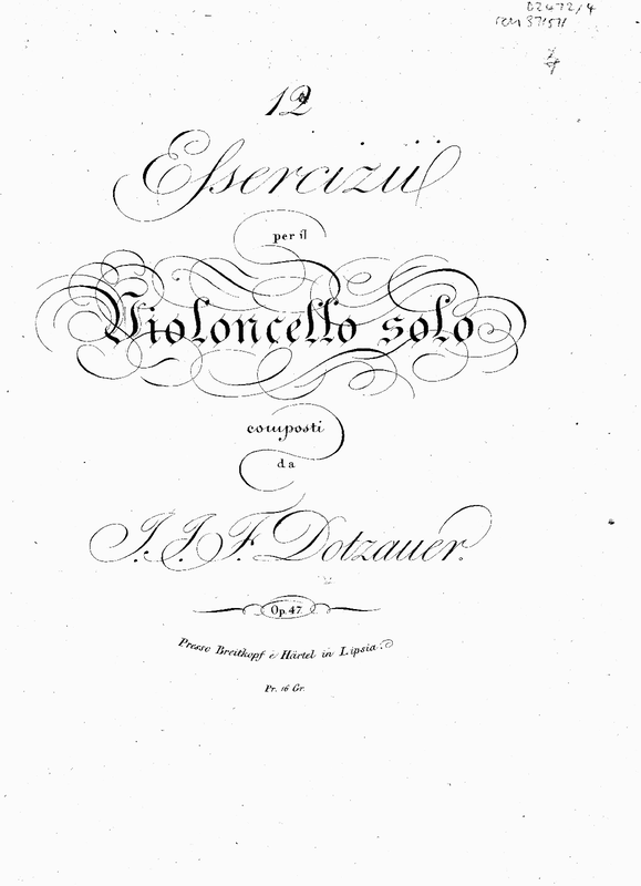 12 Exercises for Cello