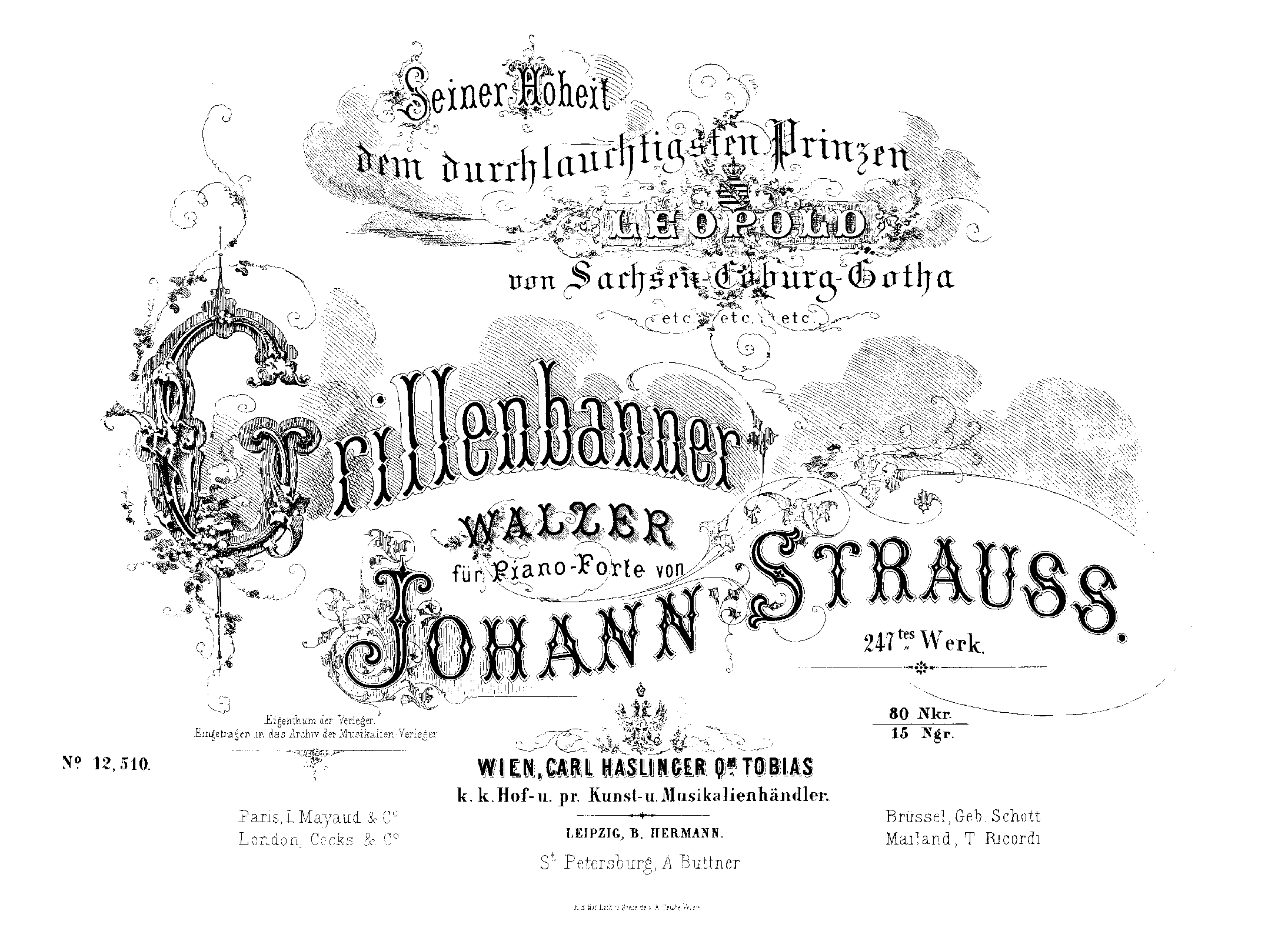 Grillenbanner Walzer, Op.247