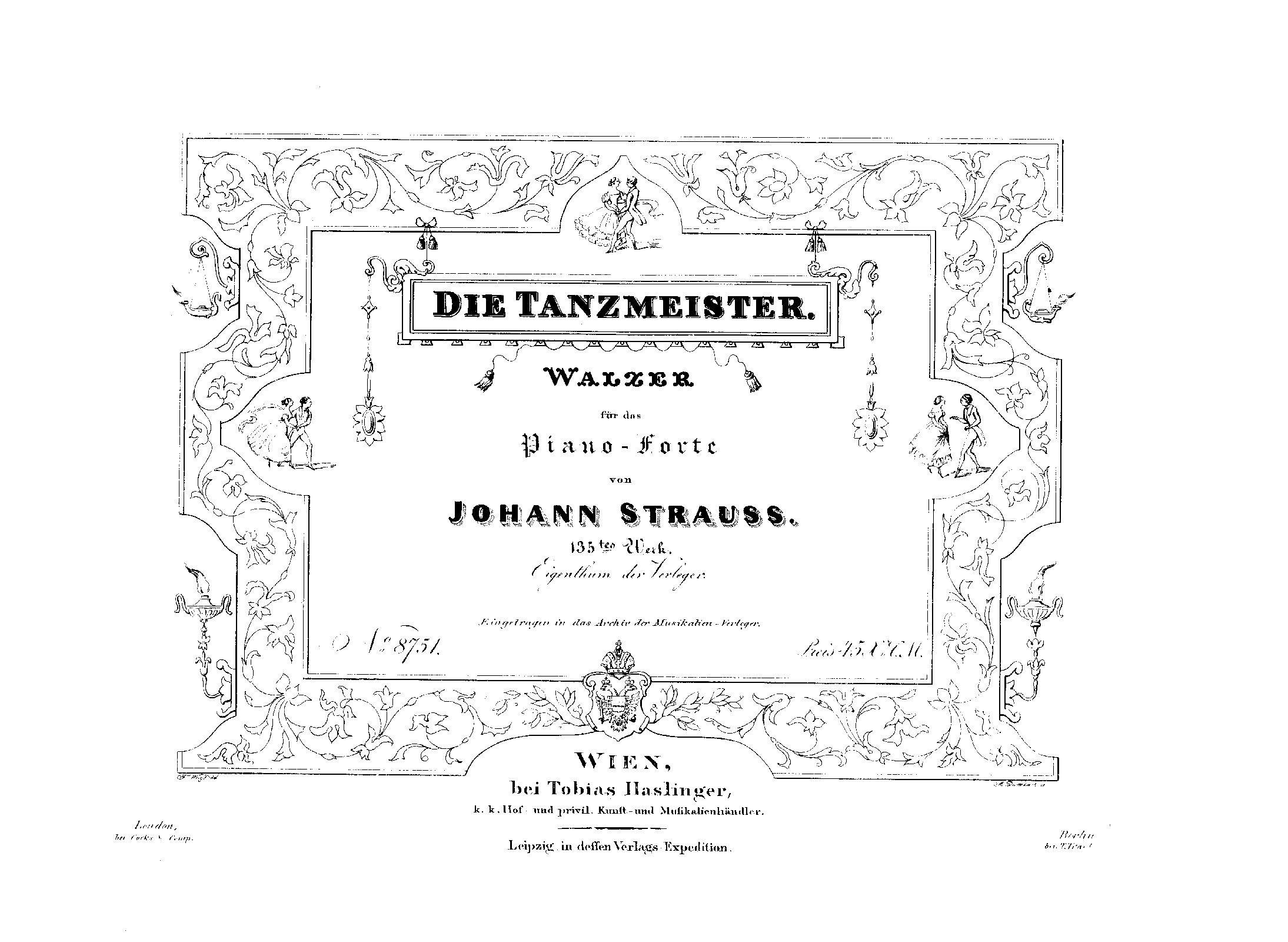 Die Tanzmeister, Op.135