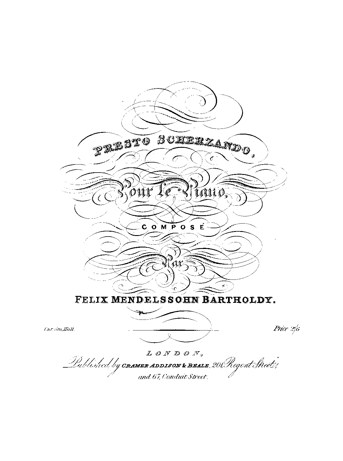 Scherzo a Capriccio, composé pour L’Album des Pianistes.