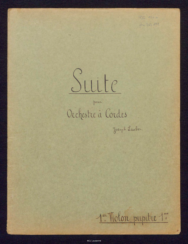 Suite for String Orchestra (Lauber, Joseph) IMSLP