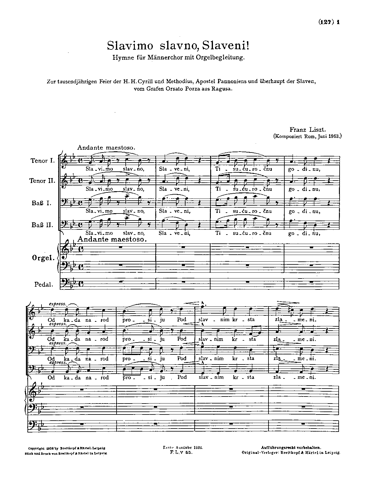 Slavimo slavno, Slaveni!