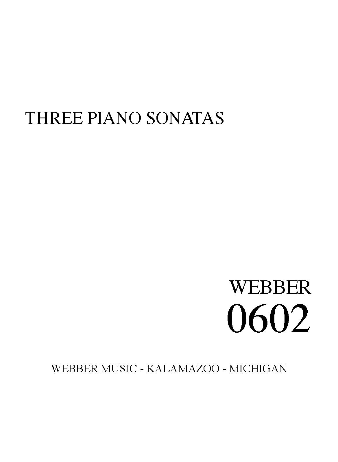 Three Piano Sonatas