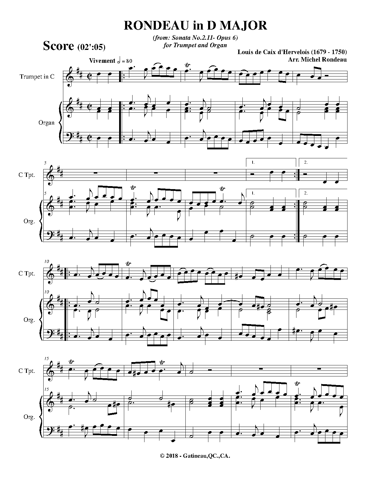 4 Suites pour la flûte traversière avec la basse, Op.6 (Caix d