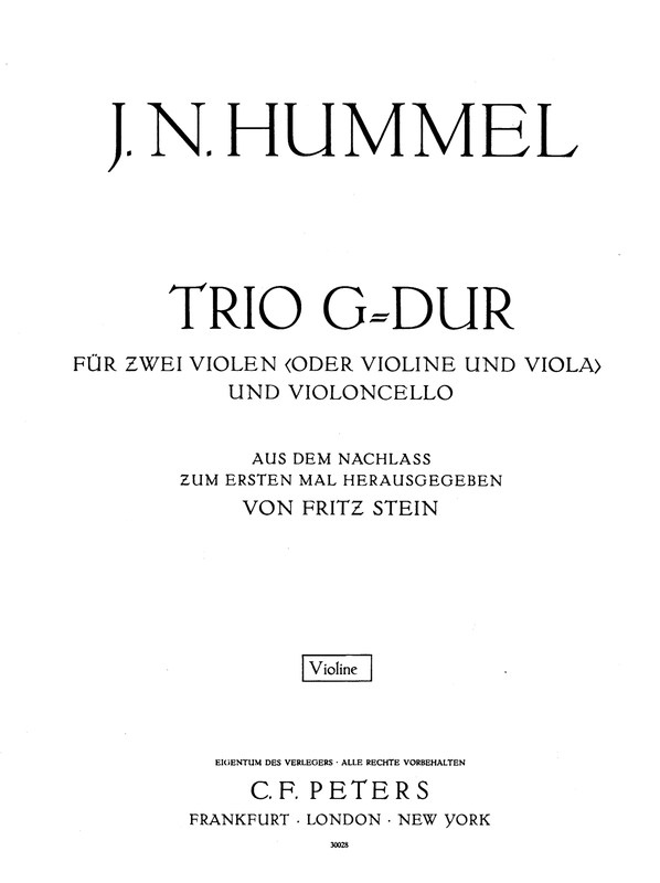 String Trio in G major