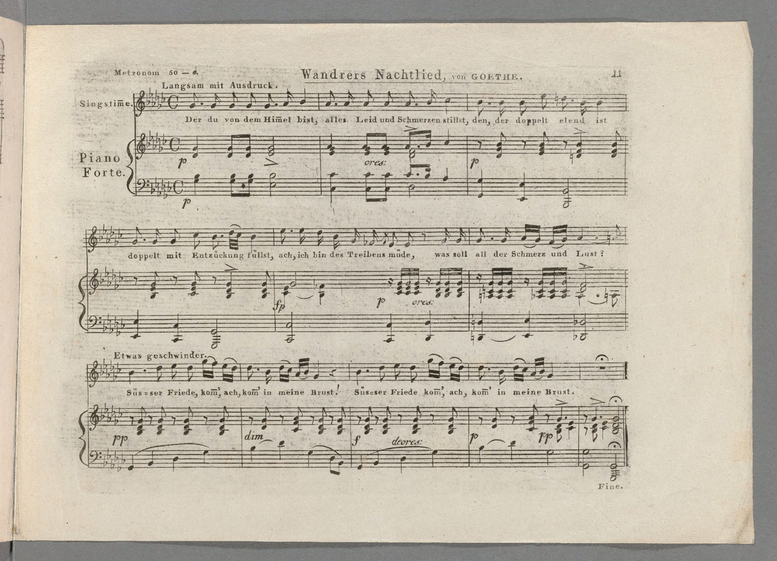 Wandrers Nachtlied