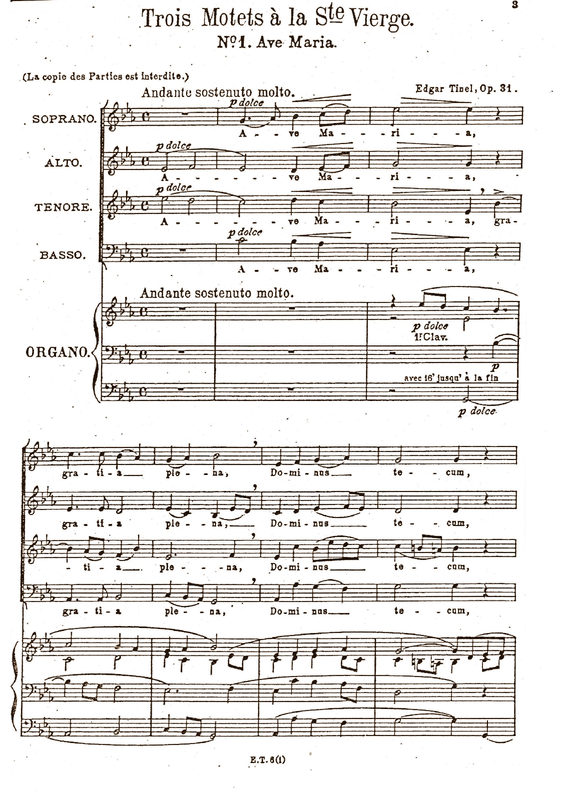 3 Motets à la Sainte Vierge, Op.31 (Tinel, Edgar) IMSLP
