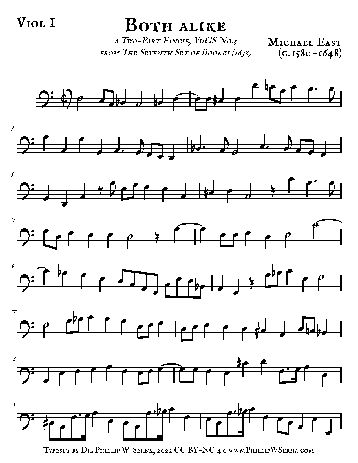 File:PMLP729534-East - Both alike for 2 Bass Viols, VdGS No.3 from the Seventh Set of Bookes (1638) - Viol I.pdf