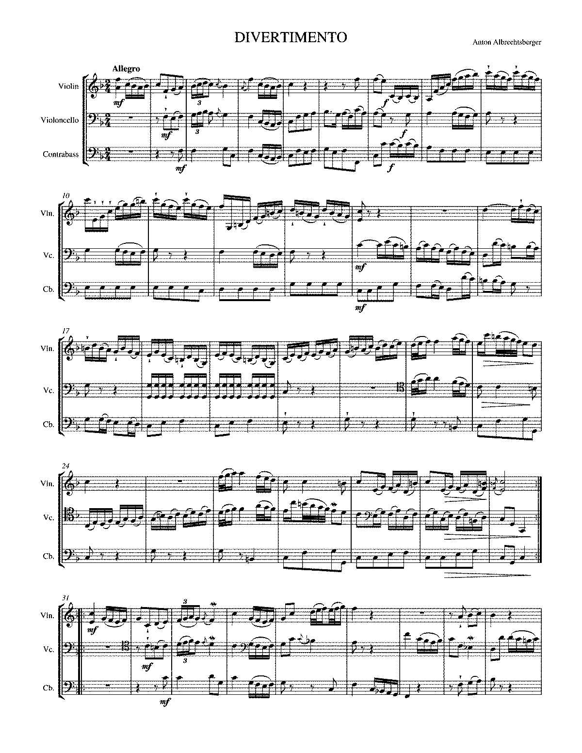 Divertimento in F major (Albrechtsberger, Johann Georg) - IMSLP