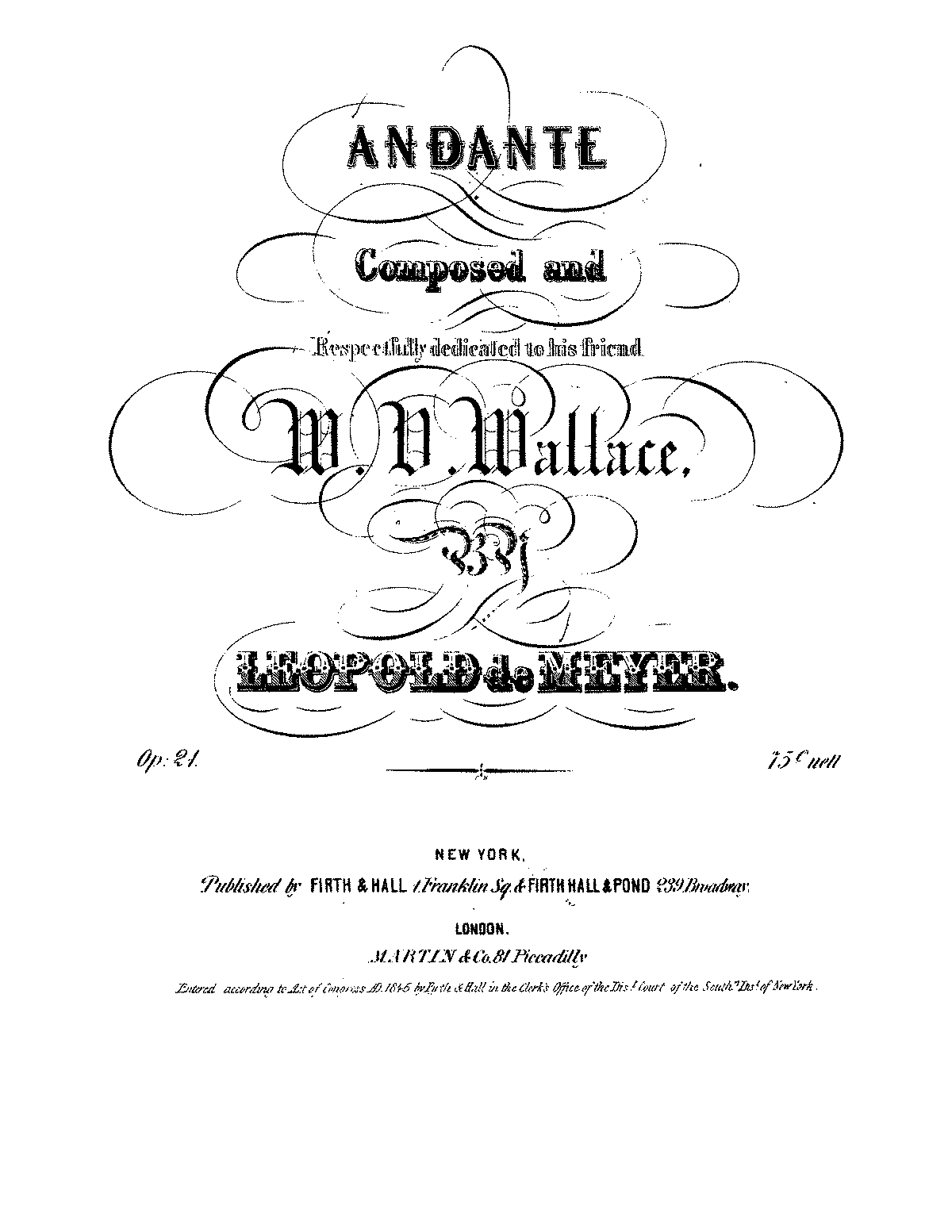 Andante, Op.21 (Meyer, Leopold de) - IMSLP