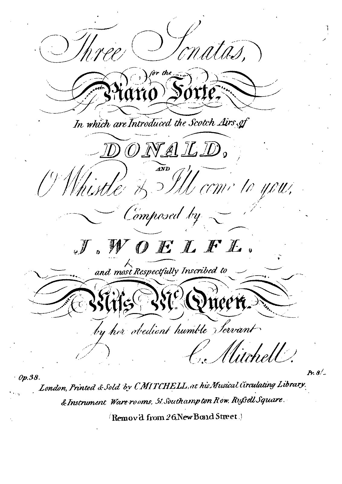 3 Piano Sonatas, Op.38 (Woelfl, Joseph) - IMSLP