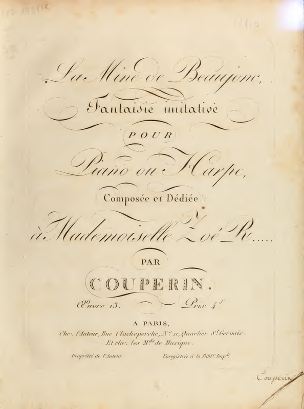 La mine de Beaujonc, Op.13 (Couperin, GervaisFrançois) IMSLP
