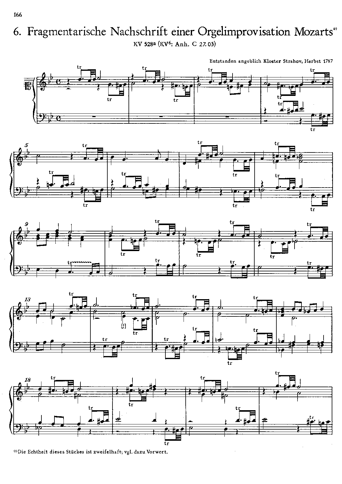 Fantasia, K.528a/Anh.C 27.03