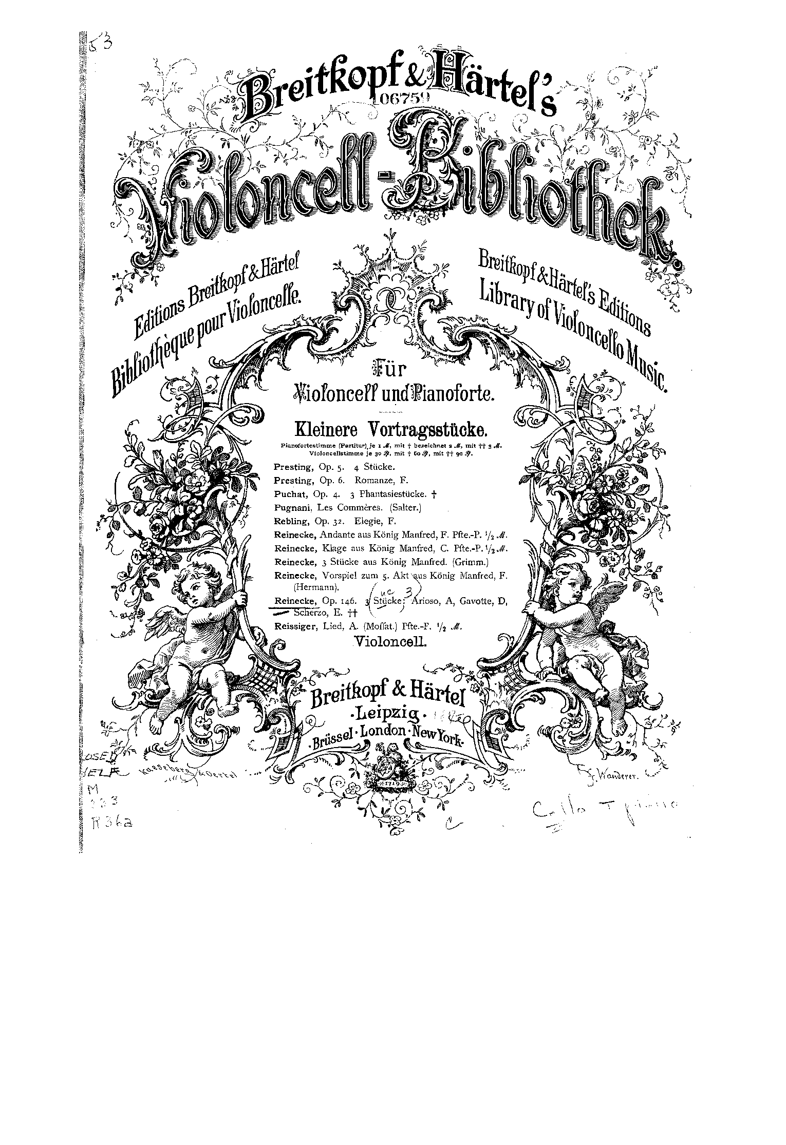 3 Pieces for Cello and Piano