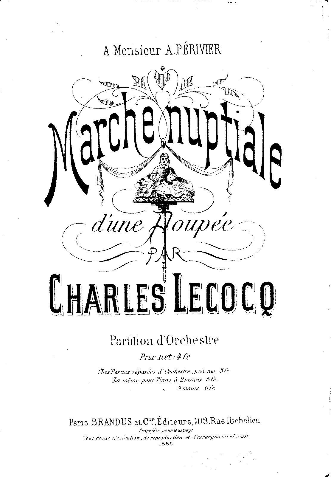 Marche Nuptiale D'une Poupée (Lecocq, Charles) - IMSLP