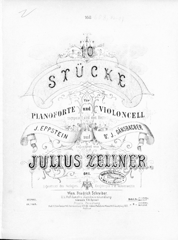 10 Stücke für Pianoforte und Violoncell