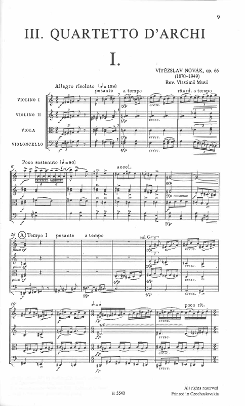 String Quartet No.3, Op.66 (Novák, Vítězslav) - IMSLP