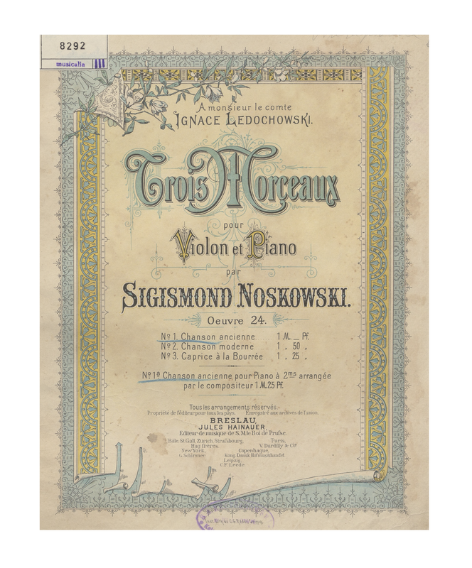 3 Morceaux pour Violon et Piano