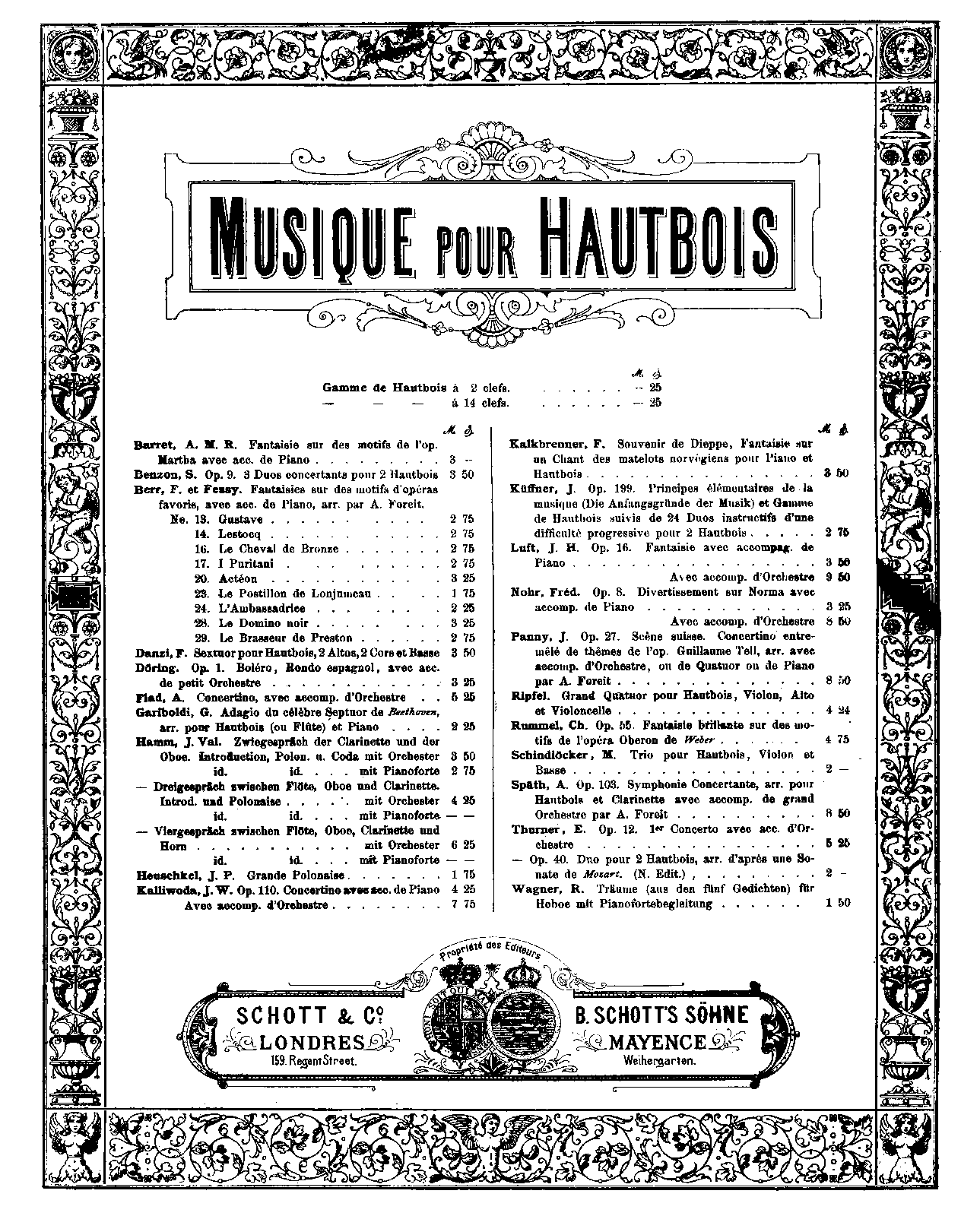 Oboe Concertino, Op.110 (Kalliwoda, Johann Wenzel) IMSLP