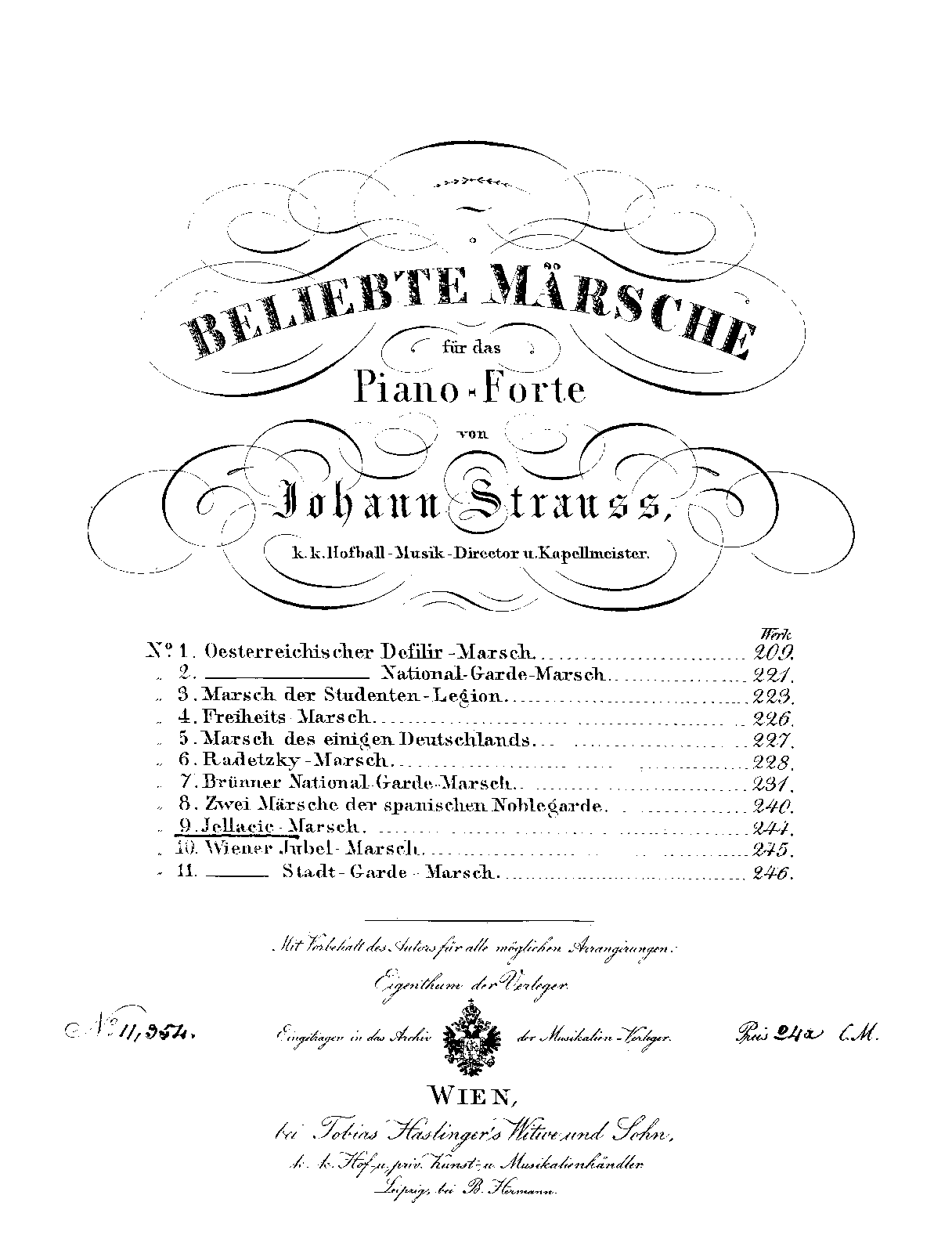 Jellacic-Marsch, Op.244