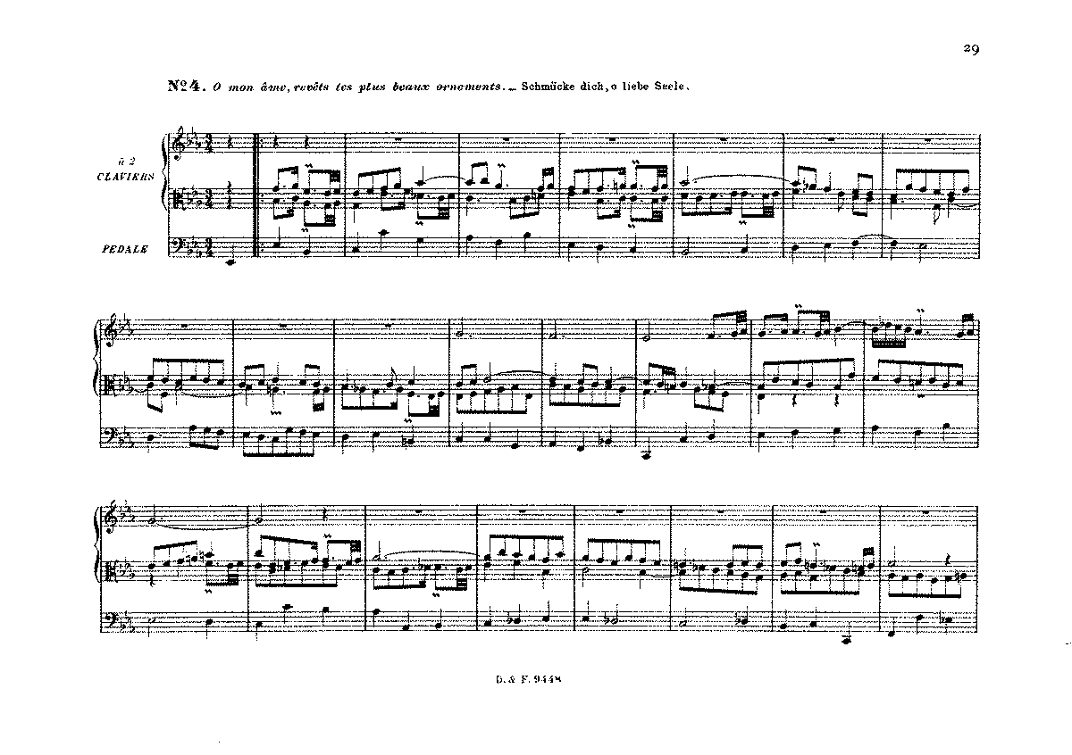 Schmücke dich, o liebe Seele, BWV 654 (Bach, Johann Sebastian) - IMSLP