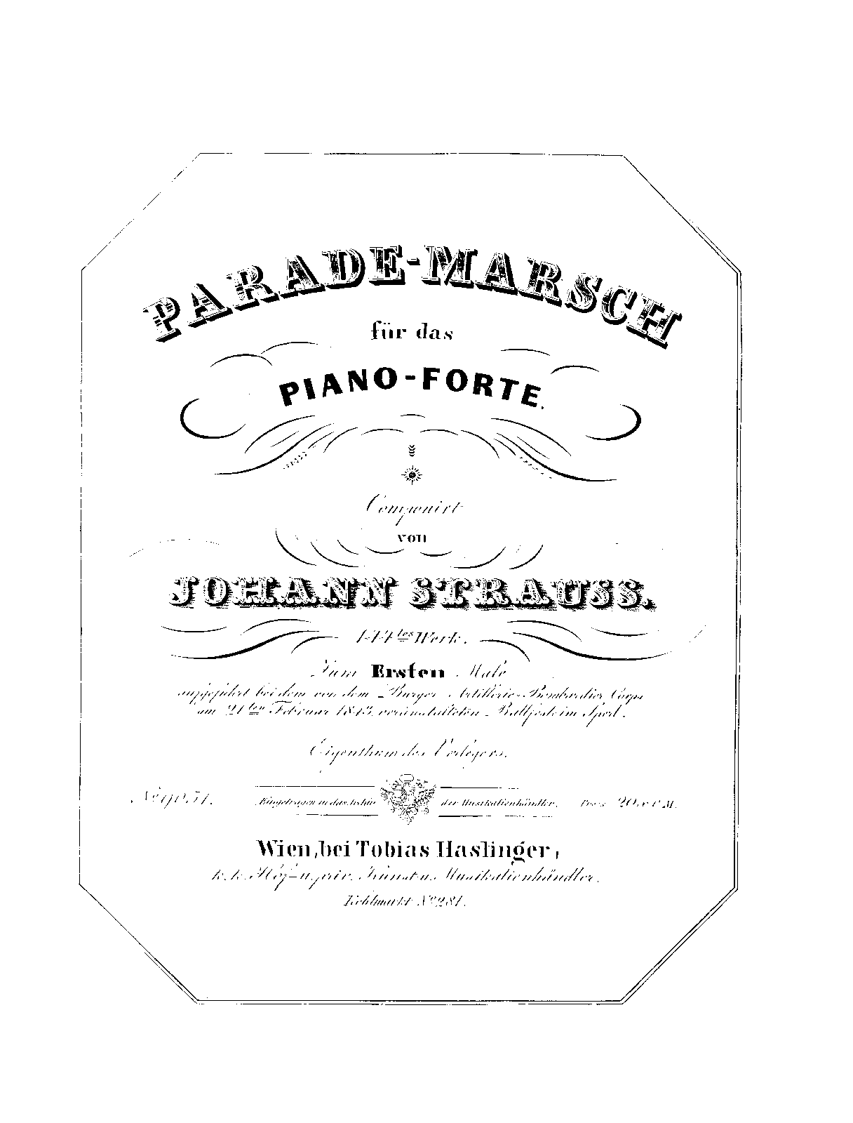 Parade-Marsch, Op.144