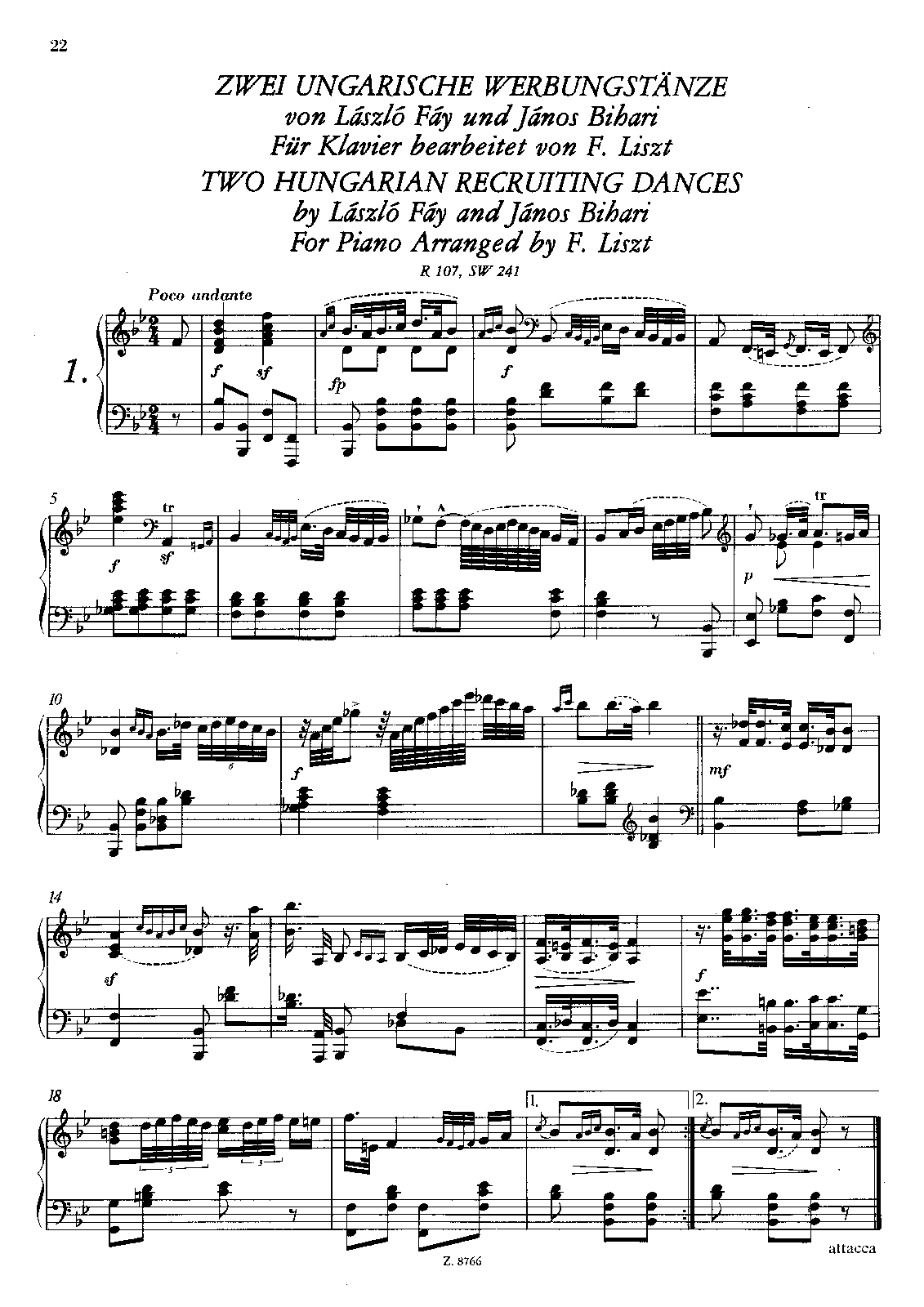 Two Hungarian Recruiting Dances