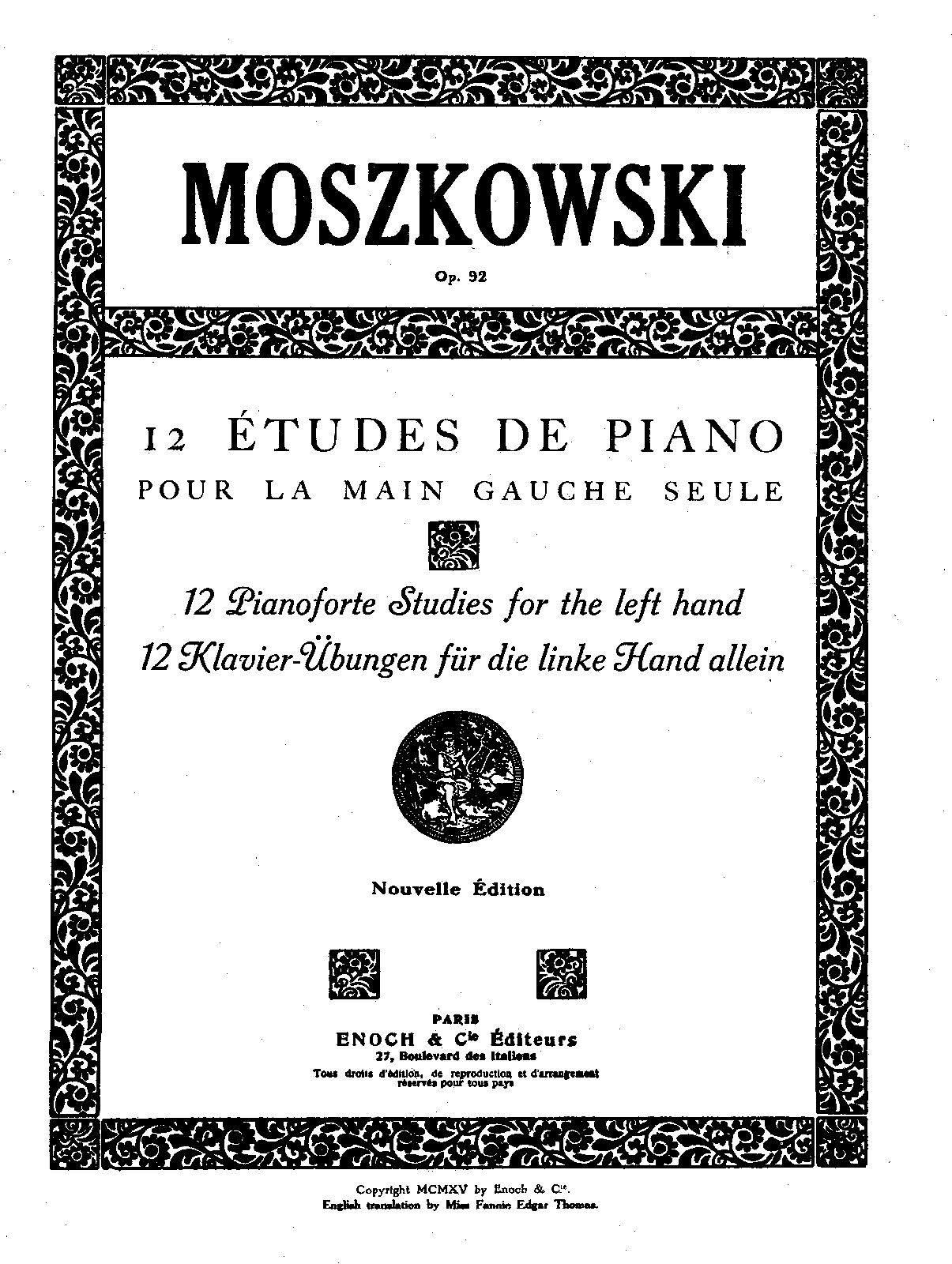 12 Etudes for the left Hand