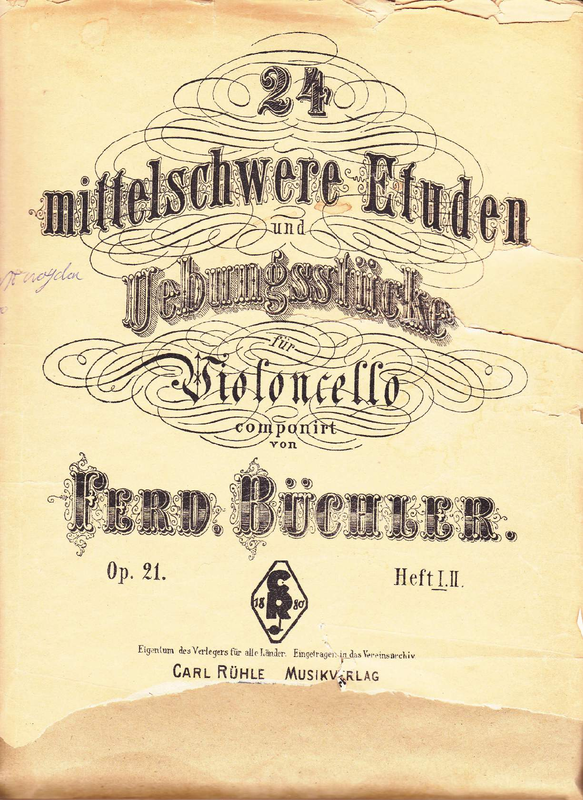 24 Mittelschwere Etüden und Übungsstücke für Violoncello