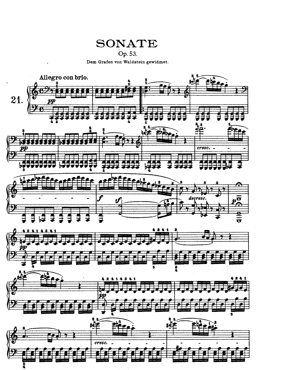 31 n Schnabel Curci Libro Beethoven Sonata per pianoforte op 2 in Re min 