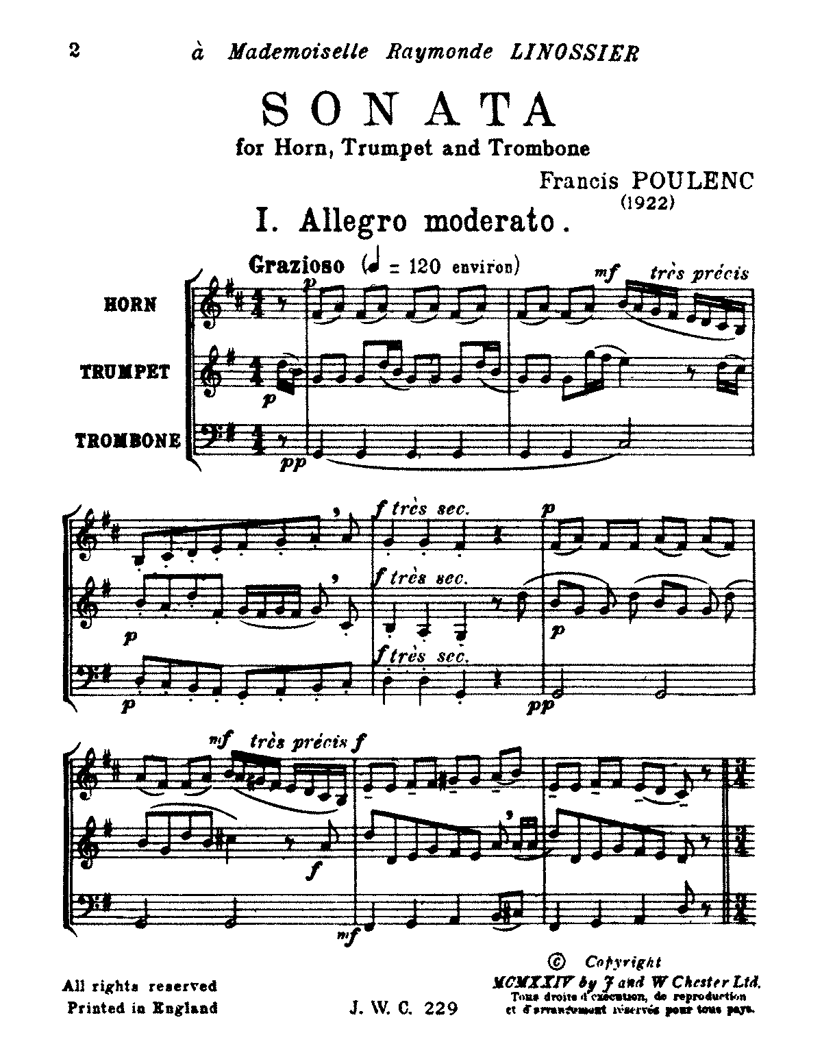 poulenc clarinet sonata program notes