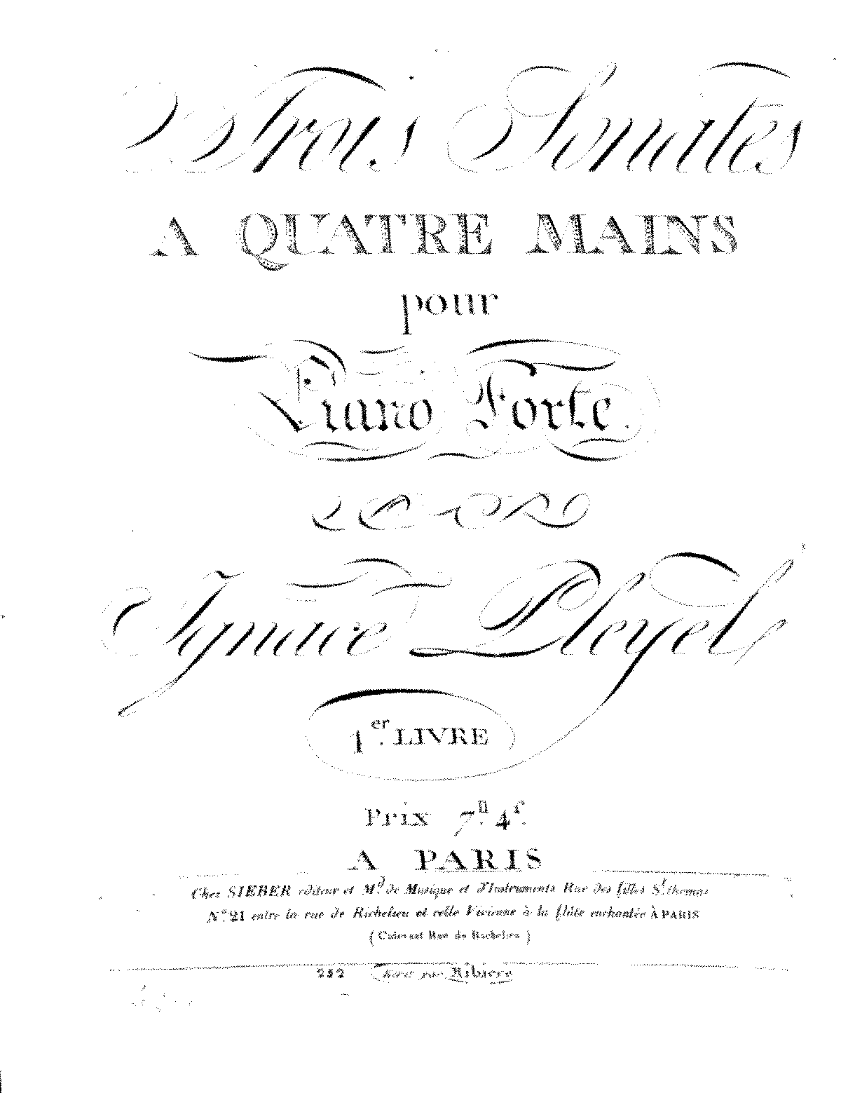 6 Violin Duos, B.519-524 (Pleyel, Ignaz) - IMSLP: Free Sheet Music PDF ...