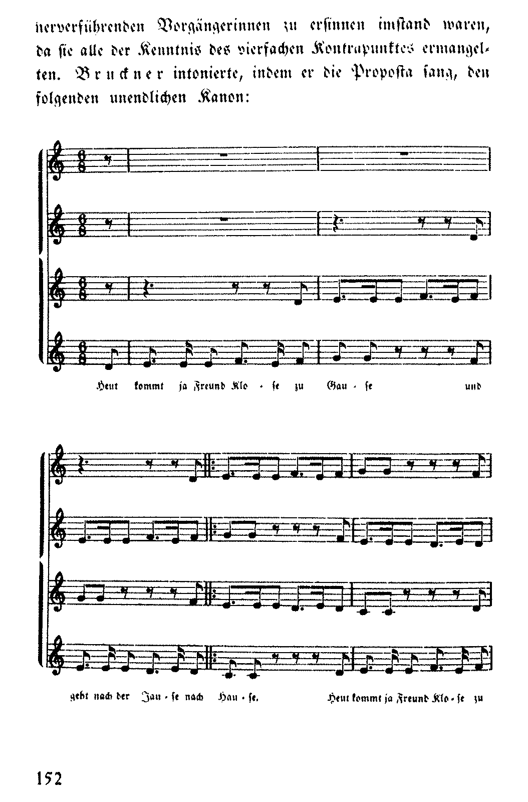 Heut kommt ja Freund Klose zum Gause, WAB 203 (Bruckner, Anton) - IMSLP